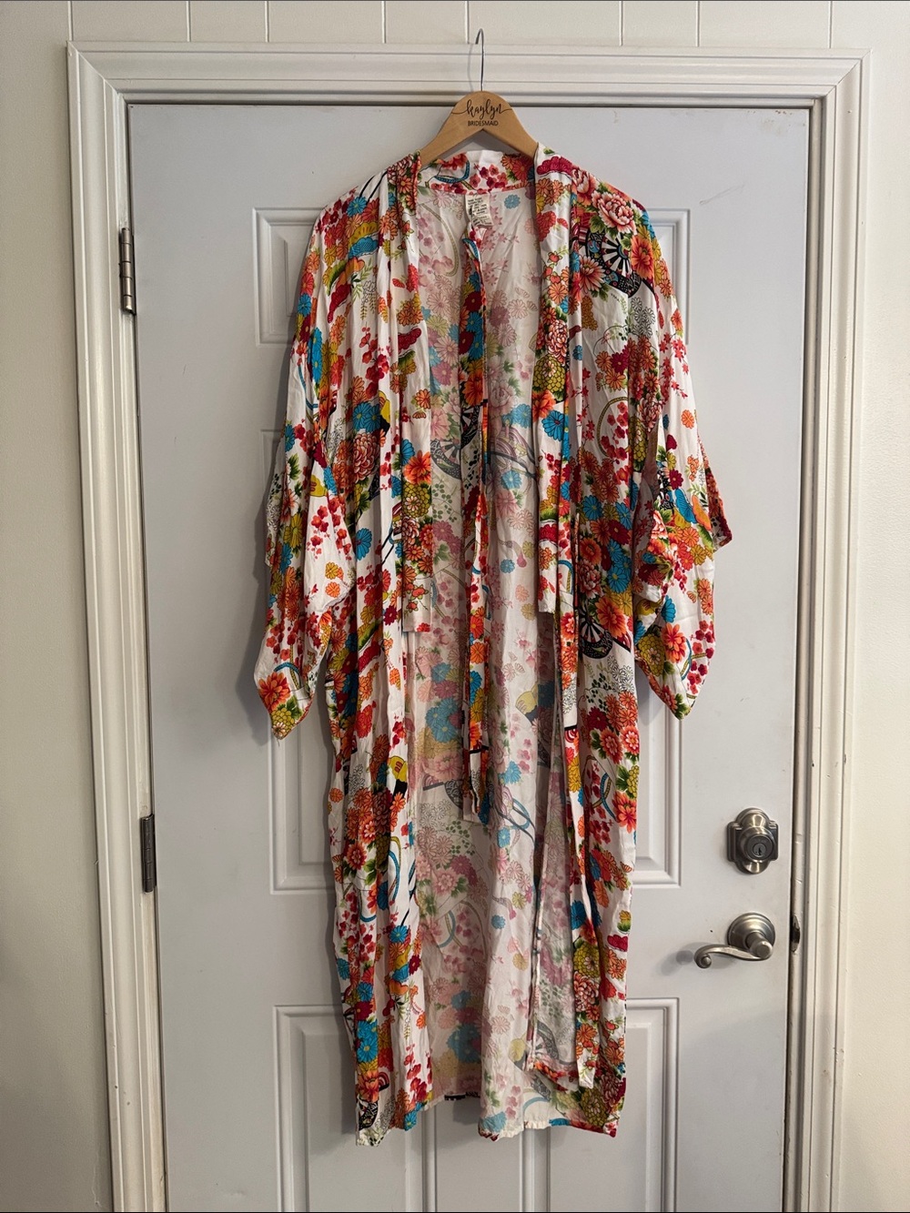 Floral Long Kimono Duster - Multicolor